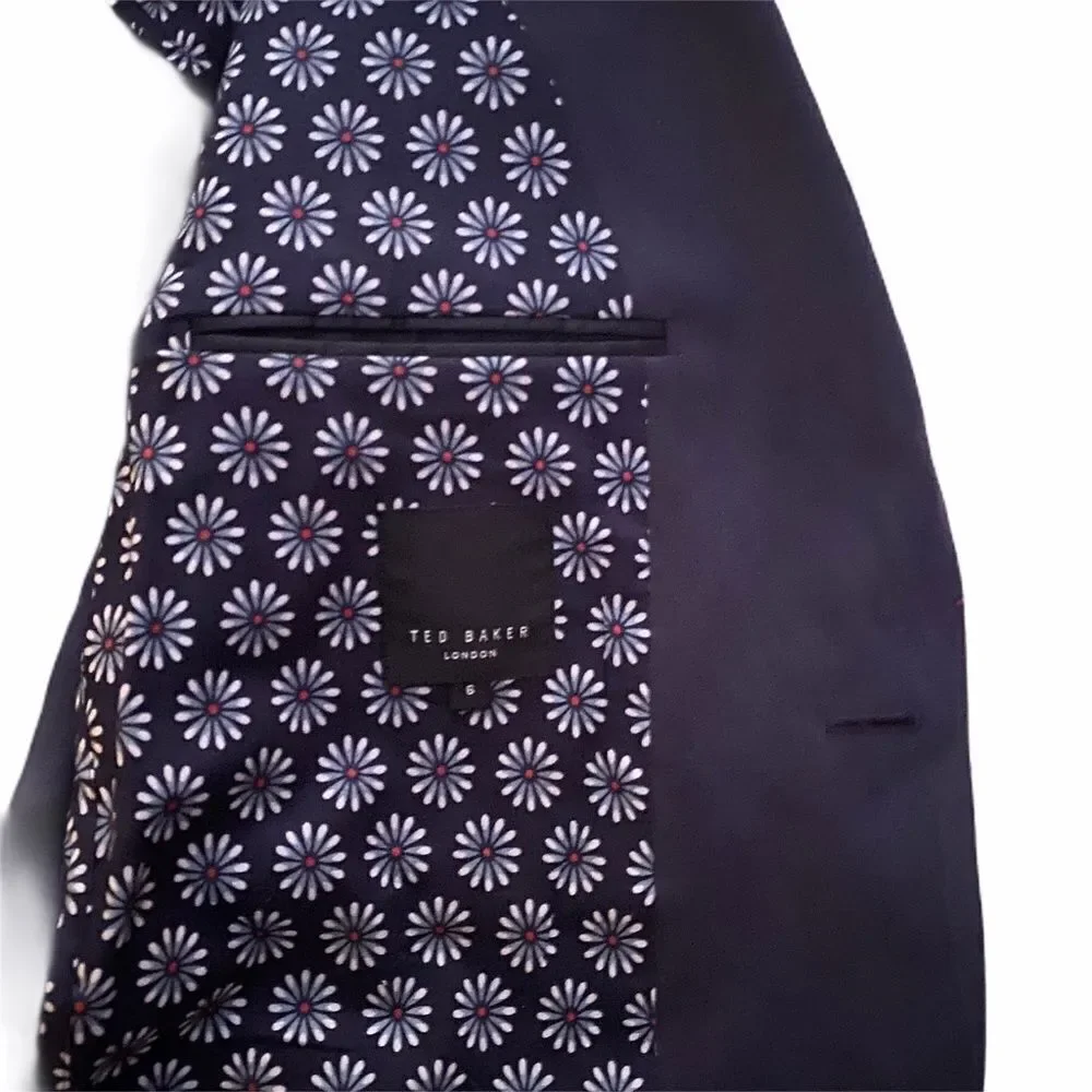 🪩 Ted Baker‎ London Men’s Blazer Jacket – Size 6 (US 40R) | Flex, Loud Energy